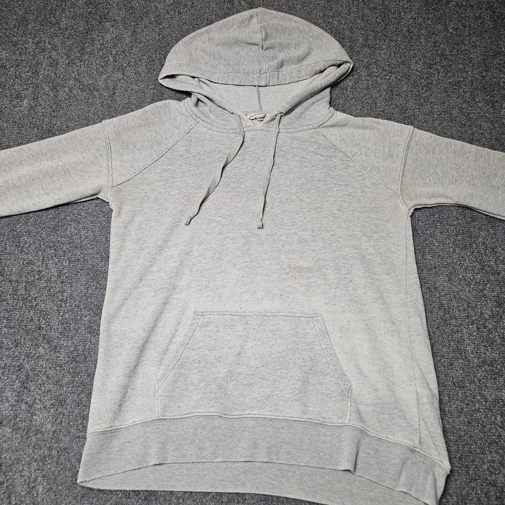 American Eagle Hoodie Mens Small Gray Raglan Sleeve Pullover Casual Sweatshirt